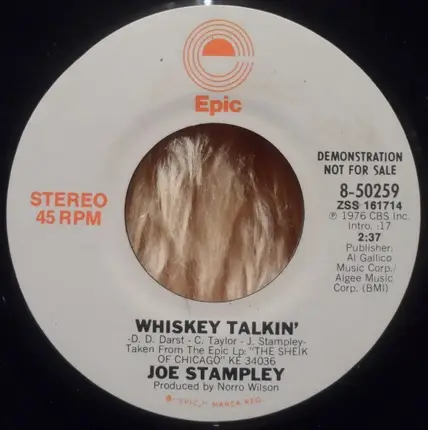 Joe Stampley - Whiskey Talkin'