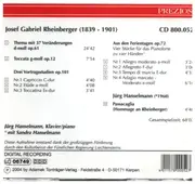 CD - Jofe Gabriel Rheinberger, Jürg Hanselmann - Klavierwerke Vol.9