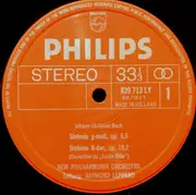 LP - Johann Christian Bach - 4 Sinfonien