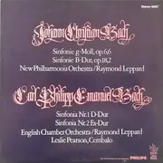 LP - Johann Christian Bach / Carl Philipp Emanuel Bach - Sinfonie G-moll, Op. 6,6 / Sinfonie B-dur, Op. 18,2 / Sinfonia Nr. 1 D-dur / Sinfonia Nr. 2 Es-dur