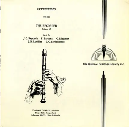 Pepusch / Barsanti / Dieupart a.o. - The Recorder, Volume II