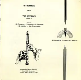 Johann Christoph Pepusch - The Recorder, Volume II