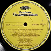 LP - Vanhal / Stamitz / Müthel - Konzerte Für Fagott Und Orchester