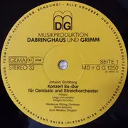 LP - Goldberg - Konzerte Für Cembalo Und Streichorchester
