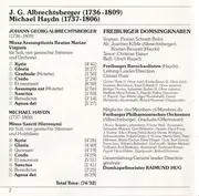 CD - Johann Georg Albrechtsberger , Michael Haydn - Freiburger Domsingknaben : Raimund Hug - Messen