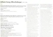 LP - Albrechtsberger - Zwei Maultrommelkonzerte