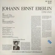 LP - Johann Ernst Eberlin - Missa In C-Dur / Missa Secundi Toni