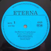 LP - Johann Friedrich Reichardt , Carl Friedrich Zelter , Felix Mendelssohn-Bartholdy - Berliner Singaka - Miltons Morgengesang / Johanna Sebus / Magnificat