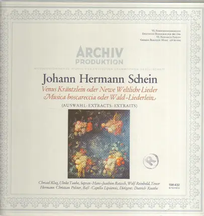Johann Hermann Schein/ Dietrich Knothe, Ulrike Taube a.o. - Venus Kräntzlein oder Newe Weltliche Lieder* Musica boscareccia oder Wald-Kiederlein