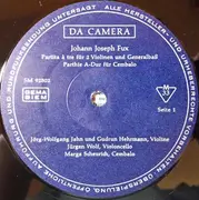 LP - Johann Joseph Fux - Kammermusik