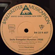 10'' - Johann Nepomuk David - Evangelien-Motetten