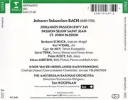 Double CD - Johann Sebastian Bach - The Amsterdam Baroque Orchestra , Ton Koopman - Johannes Passion - Passion Selon Saint Jean - St. John Passion