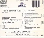 CD - Bach - Die Konzerte Für 2 Cembali