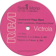 LP - Bach / Wanda Landowska - Landowska Plays Bach - Indianapolis Pressing