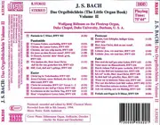 CD - Bach - Wolfgang Rübsam - Das Orgelbüchlein (The Little Organ Book) Volume II: Chorale Preludes For Passiontide, Easter, Pentecost And Faith, BWV 618 - 644 / Fantasia, BWV 562 / Prelude And Fugue, BWV 539