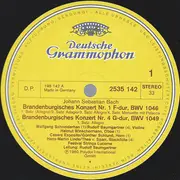 LP - Johann Sebastian Bach - Wolfgang Schneiderhan - Festival Strings Lucerne - Rudolf Baumgartner - Brandenburgische Konzerte Nr. 1 • 4 •  6