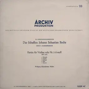 J. S. Bach - Partita Für Violine Solo Nr. 2 D-Moll BWV 1004