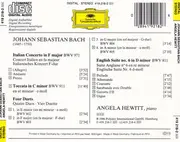 CD - Bach - English Suite No.6 BWV 811 - 4 Duets BWV 802-805 - Italian Concerto BWV 971 - Toccata BWV 911