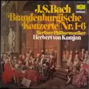 Double LP - Johann Sebastian Bach - Berliner Philharmoniker , Herbert von Karajan - Brandenburgische Konzerte Nr.1-6 - Gatefold