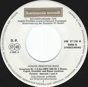 7inch Vinyl Single - Bach - Ouverture Nr. 1 C-Dur BWV 1066 - Gatefold