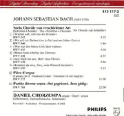 CD - Bach / Daniel Chorzempa - 6 Schübler Chorales • Schübler Choräle BWV 645 - 650 • Fantasia In G • Fantasia G-dur BWV 572 • Partita BWV 768 - PDO, Germany