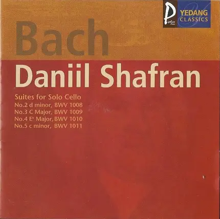 Bach - Suites For Solo Cello Nos. 2, 3, 4, 5
