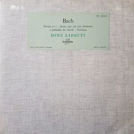 Johann Sebastian Bach - Partita N° 1 • Jesus, Que Ma Joie Demeure • 2 Préludes De Choral • Siciliana
