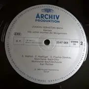 LP - Johann Sebastian Bach - Edith Mathis , Ernst Haefliger , Peter Schreier , Dietrich Fischer-Dieskau - Kantaten / Nun komm, der Heiden Heiland / Wie schön leuchtet der Morgenstern