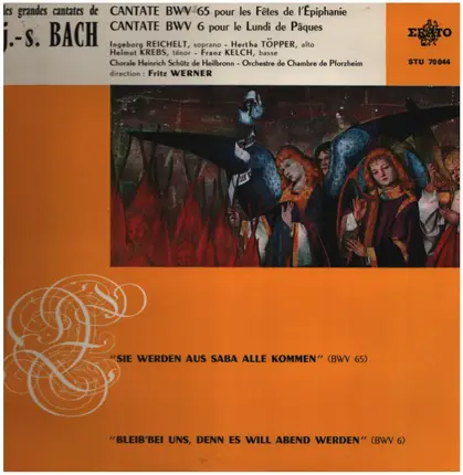 Johann Sebastian Bach - Fritz Werner , Südwestdeutsches Kammerorchester , Heinrich-Schütz-Chor Heil - Les Grandes Cantates De Bach