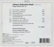 CD - Johann Sebastian Bach - Gerhard Weinberger - Organ Works Vol. 16