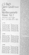 LP-Box - J.S. Bach - Glenn Gould - Das Wohltemperierte Klavier, Teil 2 - Präludien Und Fugen - Hardcoverbox + Inlay