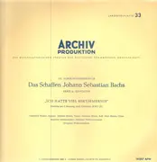 LP - J.S. Bach - F. Lehmann w/ Berliner Phil. - Kantate 'Ich Hatte Viel Bekümmernis' - Mono / Stitched FOC