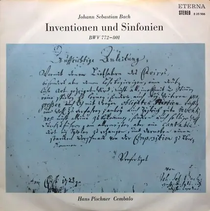 Bach / Hans Pischner - Inventionen Und Sinfonien BWV 772-801