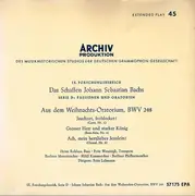 7inch Vinyl Single - Johann Sebastian Bach - Heinz Rehfuss • Fritz Wesenigk • Berliner Motettenchor • RIAS-Kammerchor , - Aus Dem Weihnachts-Oratorium, BWV 248