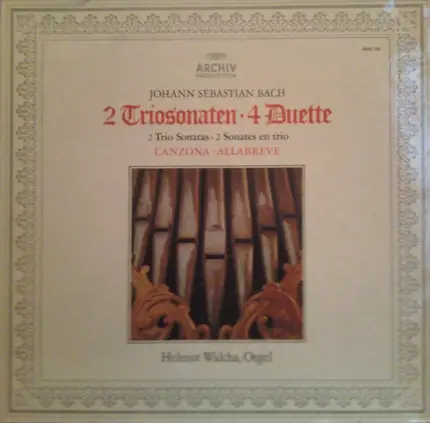 Bach / Helmut Walcha - 2 Triosonaten ▪ 4 Duette / Canzona • Allabreve