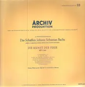 LP - J.S. Bach - Helmut Walcha - Die Kunst der Fuge, BWV 1080 (II) - Mono / Stitched FOC