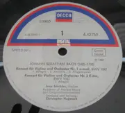 LP - Bach - Violin Concertos 1 & 2 / Concerto For Two Violins - Insert