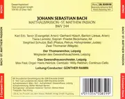 Double CD - Bach - Matthäuspassion = St. Matthew Passion - Mono