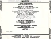 CD - Bach - Four Orchestral Suites BWV 1066-69