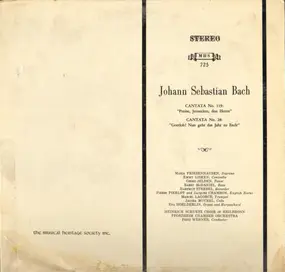 J. S. Bach - Cantata No. 119: "Preise, Jerusalem, Den Herrn" / Cantata No. 28: "Gottlob! Nun Geht Das Jahr Zu En