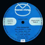 LP - Bach / Marie-Claire Alain - Sechs Sonaten  • 1. Folge - Mono