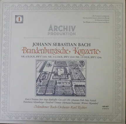 Bach - Brandenburgische Konzerte (1) (Nr. 6 B-Dur, BWV 1051 · Nr. 3 G-Dur, BWV 1048 · Nr. 1 F-Dur, BWV 104