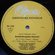 LP - Bach - Brandenburgische Konzerte Nr. 3 G-Dur, Nr. 4 G-Dur, Nr. 5 D-Dur - Mono, 7 Inches Incl., Club Edition