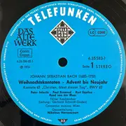 LP-Box - Bach - Weihnachtskantaten (Advent ∙ Neujahr) = Christmas Cantatas (Advent ∙ New Year) = Cantates De Noël (Avent ∙ Nouvel An) - Hardcover Box + Booklet