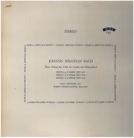 J. S. Bach - Three Sonatas For Viola Da Gamba And Harpsichord