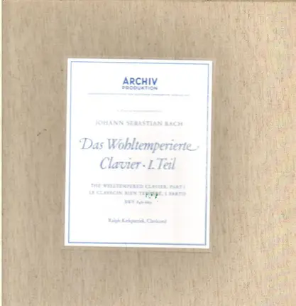 Bach - Das Wohltemperierte Klavier, 1.Teil