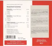 CD - Johann Sebastian Bach - Richard Egarr , The Academy Of Ancient Music , Andrew Manze - Harpsichord Concertos - Triple Concerto BWV 1044