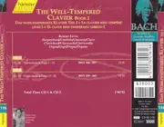Double CD - Bach - The Well-Tempered Clavier Book I
