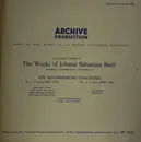 10'' - Johann Sebastian Bach - Schola Cantorum Basiliensis , August Wenzinger - The Brandenburg Concertos No. 2, F Major (BWV 1047) / No. 3, G Major (BWV 1048)