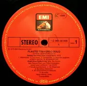 LP - Bach/ C.P.E. Bach/Stamitz De Boismortier - Flauto Traverso Solo